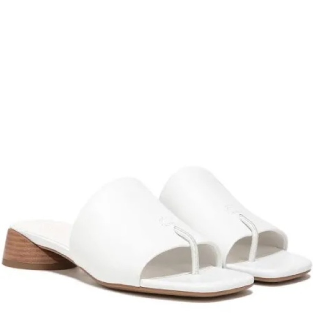 NWT FRANCO SARTO Loran Stacked Heel Slide Dress Sandals